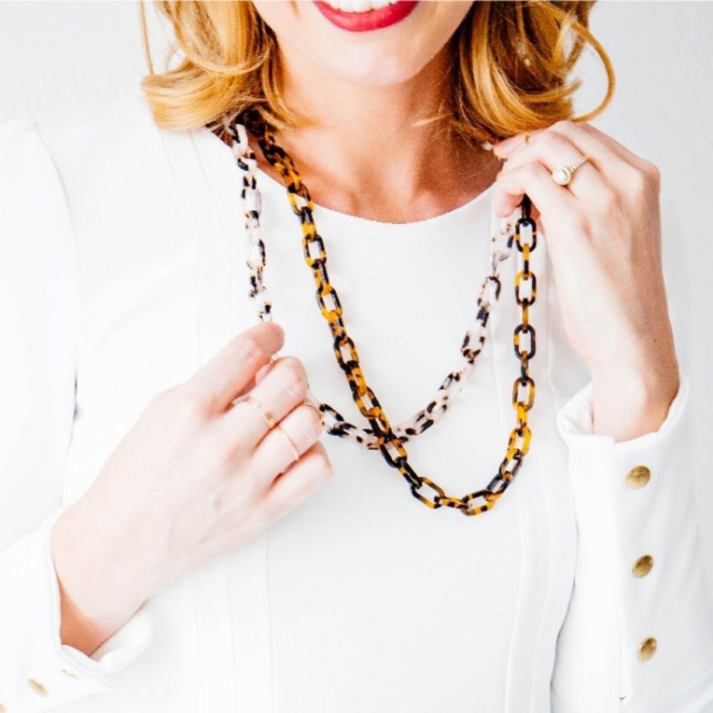 Brown Tortoise Shell Sunglasses Chain - Picture 4 of 4
